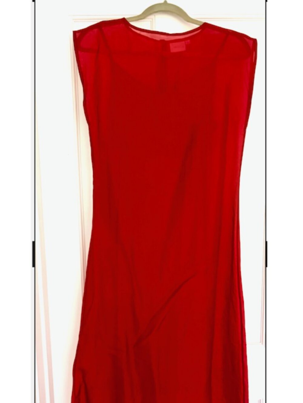 Julia Amory Grace Dress in CRIMSON Red Organza - Picture 4 of 6